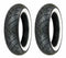 Shinko 130/90-16 & MU85-16 777 HD White Wall Tires 04-08 Harley-Davidson Touring